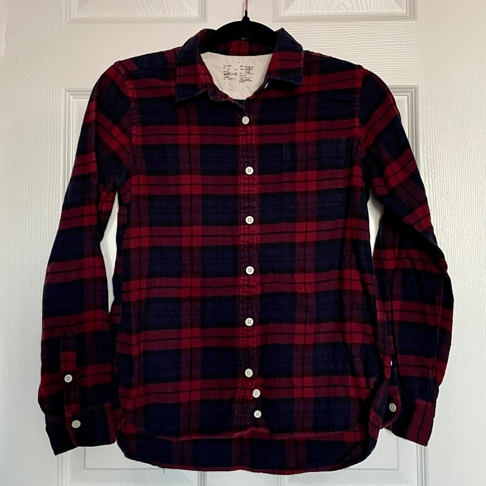 Muji Plaid Flannel Long Sleeve
